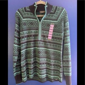 3/4 zipper sweater
